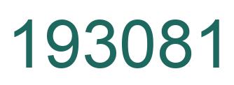 Number 193081 green image
