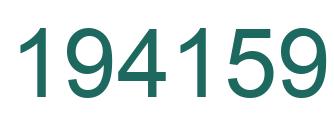 Number 194159 green image