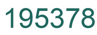 Number 195378 green image