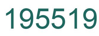 Number 195519 green image
