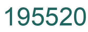 Number 195520 green image