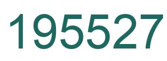 Number 195527 green image