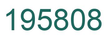 Number 195808 green image