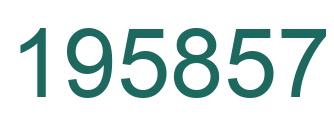 Number 195857 green image