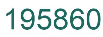 Number 195860 green image