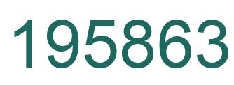 Number 195863 green image