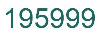 Number 195999 green image