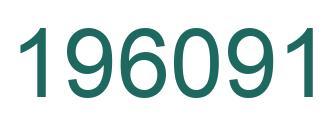Number 196091 green image