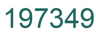 Number 197349 green image