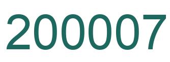 Número 200007 imagen verde