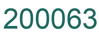 Number 200063 green image