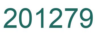 Number 201279 green image