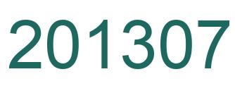 Number 201307 green image
