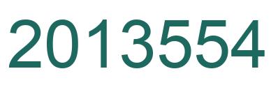 Number 2013554 green image