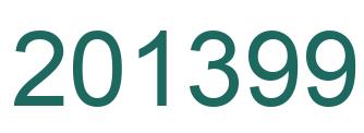 Number 201399 green image