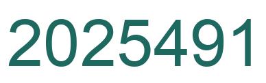 Number 2025491 green image