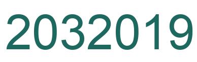 Number 2032019 green image