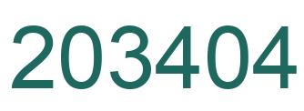 Número 203404 imagen verde