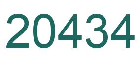 Number 20434 green image