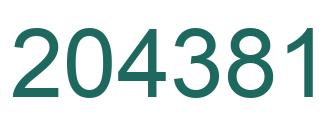 Número 204381 imagen verde