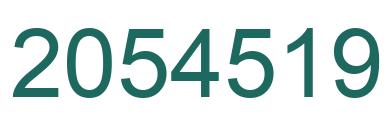 Number 2054519 green image