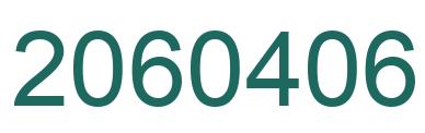 Number 2060406 green image