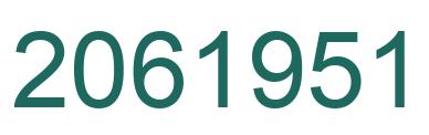 Número 2061951 imagen verde