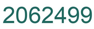 Number 2062499 green image