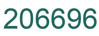 Number 206696 green image