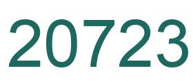 Number 20723 green image
