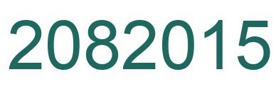 Number 2082015 green image