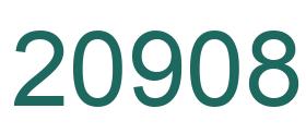 Number 20908 green image