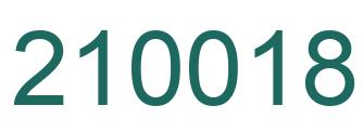 Número 210018 imagen verde