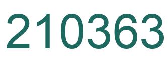 Number 210363 green image