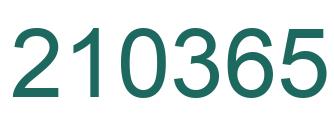Number 210365 green image