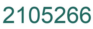 Number 2105266 green image