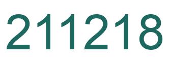 Number 211218 green image