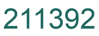 Number 211392 green image