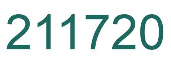 Number 211720 green image