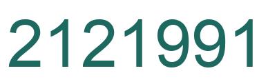 Number 2121991 green image