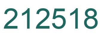 Número 212518 imagen verde
