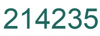 Número 214235 imagen verde