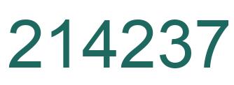 Número 214237 imagen verde