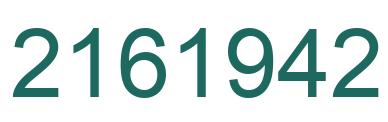 Número 2161942 imagen verde