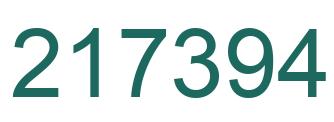 Número 217394 imagen verde