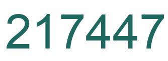 Número 217447 imagen verde
