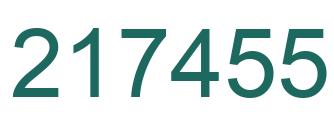 Número 217455 imagen verde