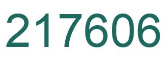 Número 217606 imagen verde