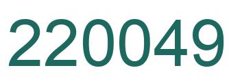 Número 220049 imagen verde