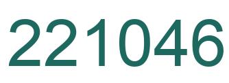 Number 221046 green image